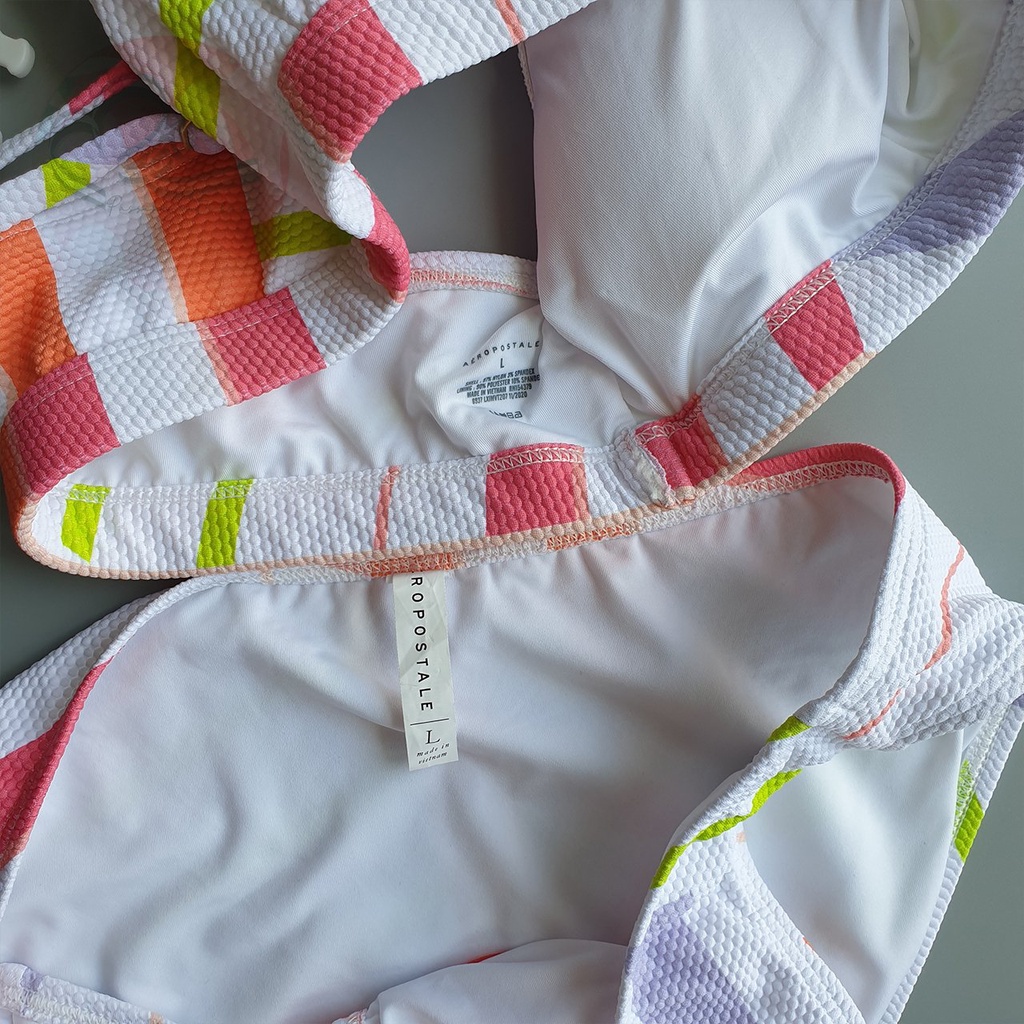 Bộ bơi hai mảnh hoạ tiết cắt cạnh ấn tượng Aero xuất khẩu Mỹ