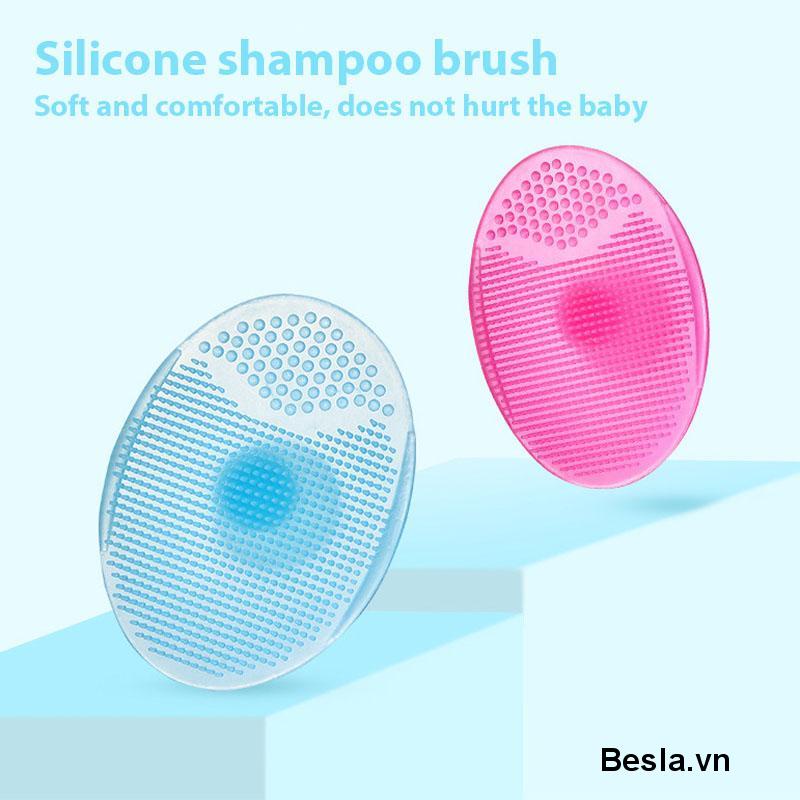 Cọ Bàn Chải Silicone Hình Oval Dùng Vệ Sinh Da Mặt Chất Lượng Cao