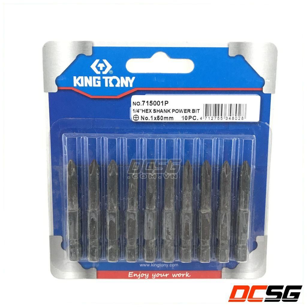 Mũi vít chuôi ngắn PH1x50mm Kingtony 715001P (1 mũi)