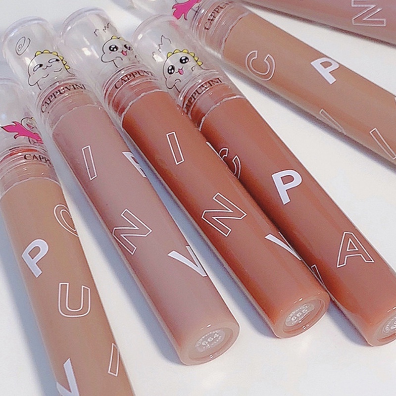 Son Kem Lì Mềm Mịn Như Nhung Thiết Kế Hình Khủng Long Nhỏ Dễ Thương