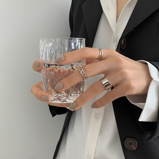 Set nhẫn nữ free size 3 chiếc (Bạc - Vàng)