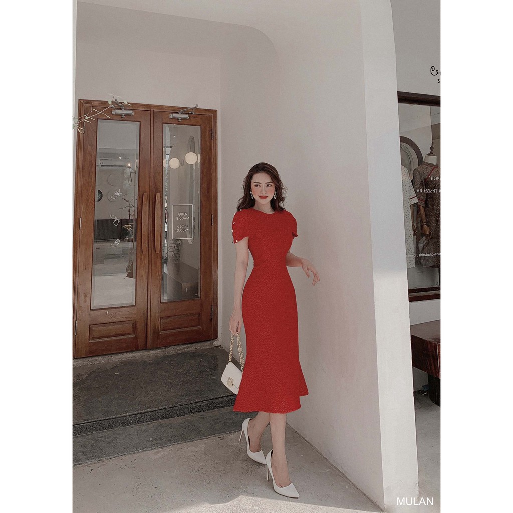 Đầm body đuôi cá dự tiệc cao cấp Mulan dress - váy thiết kế napubee | BigBuy360 - bigbuy360.vn
