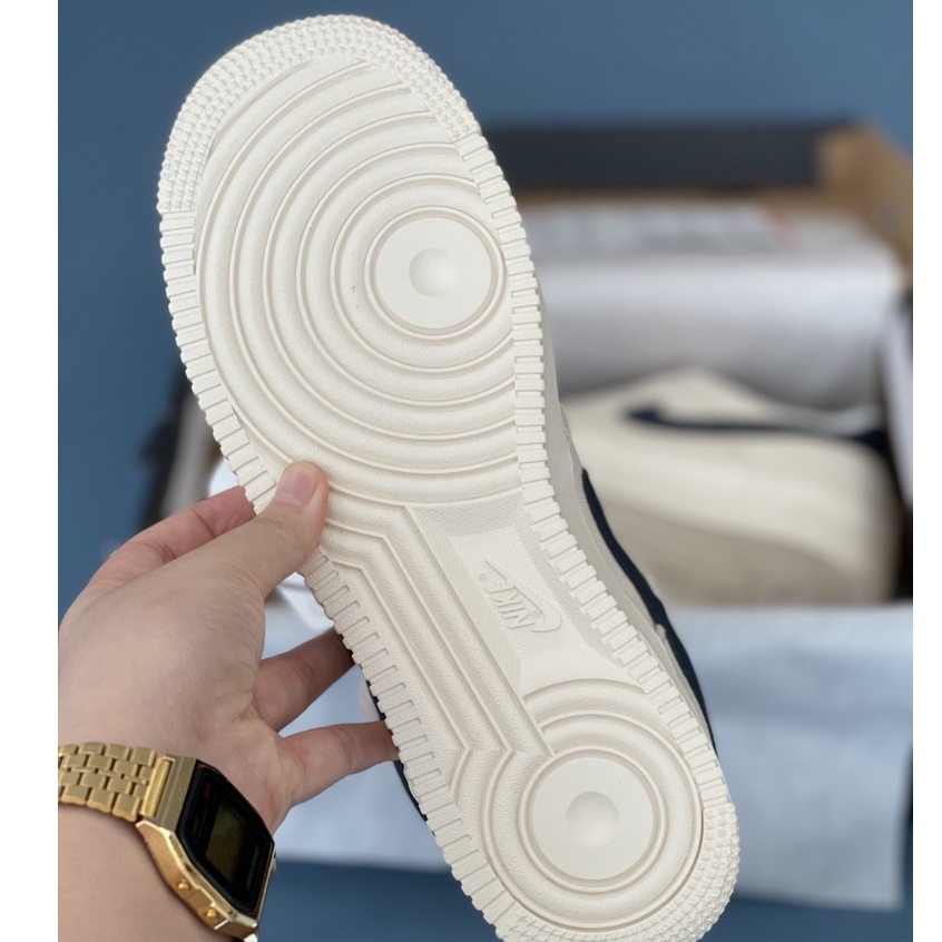 [More&More] Giày AF1 B.eige deep blue vải G.a.i D.ầ.u phiên bản cao cấp đủ size nam nữ | BigBuy360 - bigbuy360.vn