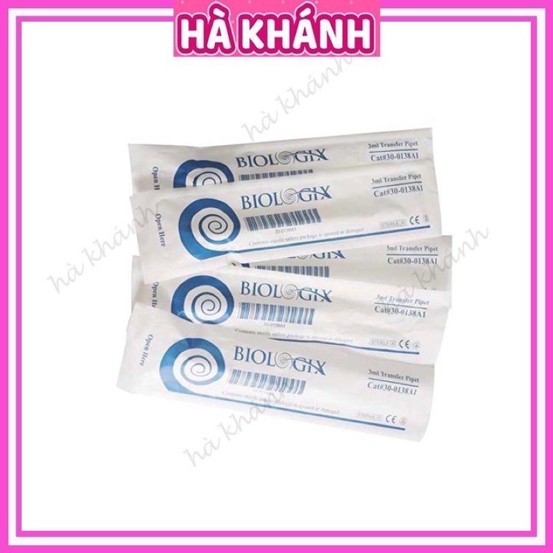 50 Ống hút sữa tiệt trùng Biologix/ Bioseen 3ml nhập khẩu Mỹ