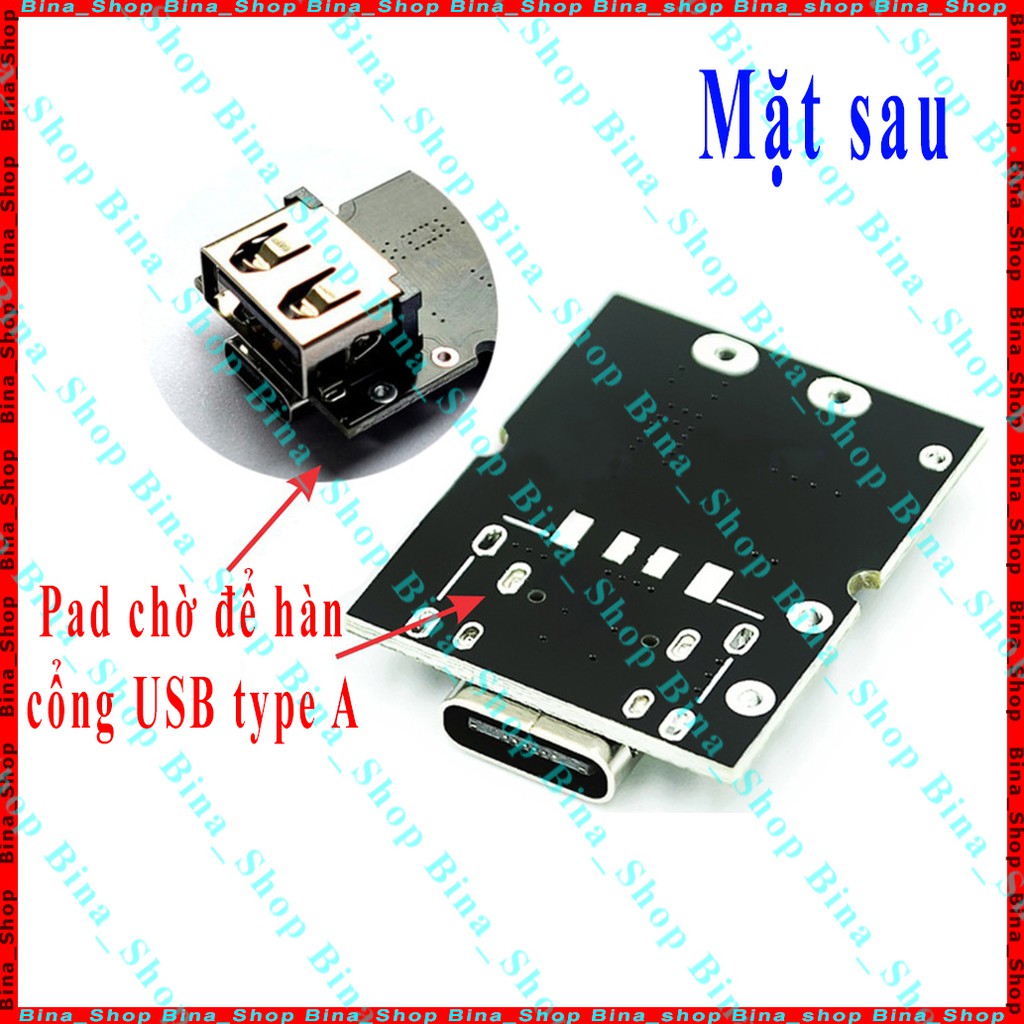 Mạch sạc pin 18650 3.7V tích hợp tăng áp lên 5V 2A chế sạc dự phòng