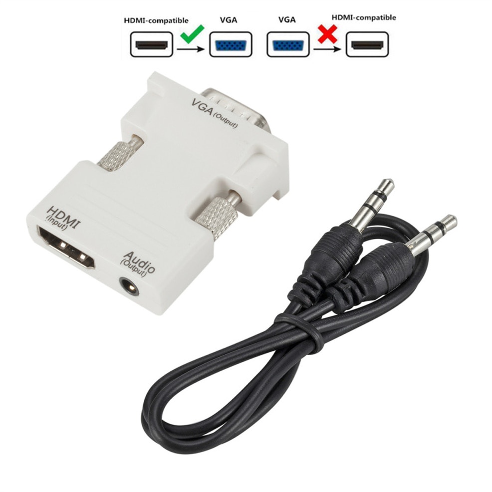 Bộ Chuyển Đổi Lccka VGA Sang HDMI 1080P HDMI Sang VGA Cho Laptop Sang HDTV