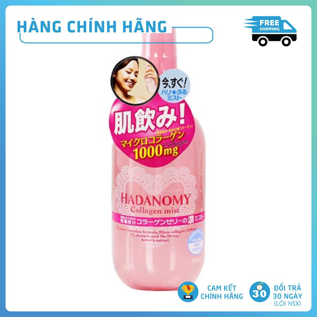 Xịt Khoáng HADANOMY Collagen Mist | Xịt Khoáng Dưỡng Da Nội Địa Nhật Bản