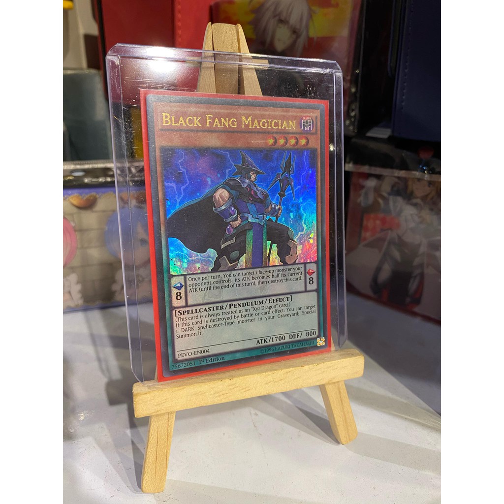 [ Dưa Hấu Yugioh ] Lá bài thẻ bài Black Fang Magician – Ultra Rare - Tặng bọc bài nhựa bảo quản