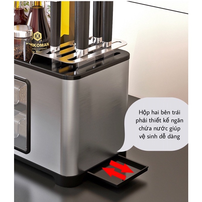 Hộp đựng gia vị inox