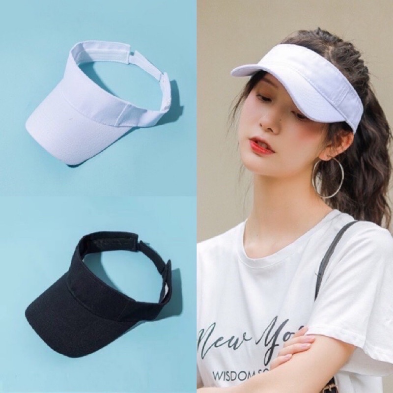 Nón kết nửa đầu nam nữ unisex trơn, 2 màu đen trắng câ tính