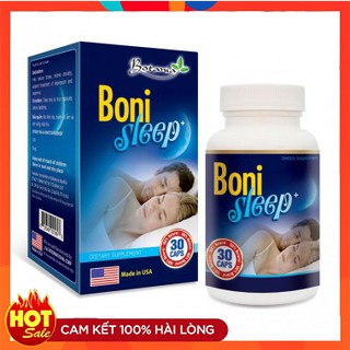 BoniSleep Hộp 30 Viên - Giúp an thần, giảm căng thẳng thần kinh, giảm stress, giúp ngủ ngon giấc.