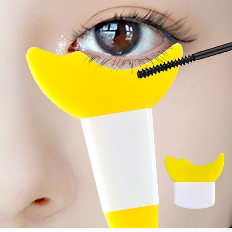 Miếng silicon hỗ trợ kẻ mắt chuốt mi mascara tạo bọng mắt và làm sạch lông mi hình chữ y MINIGIRL S1