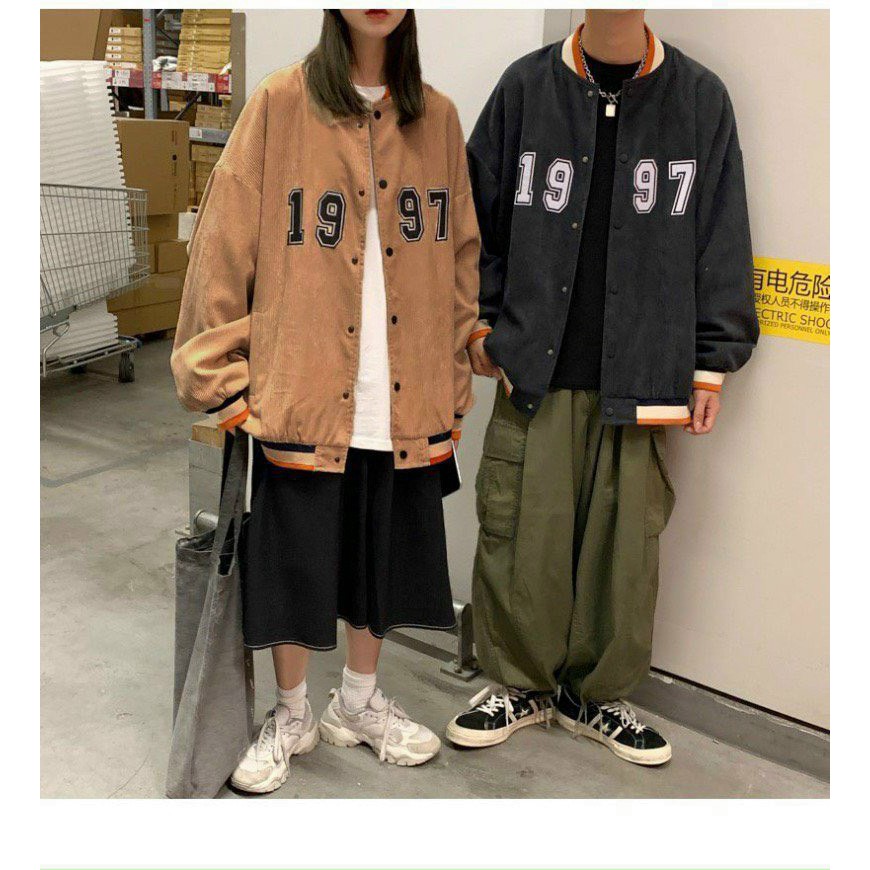 Áo khoác BOMBER Nhung Ulzzang 1997 Nam Nữ Unisex Form Rộng | BigBuy360 - bigbuy360.vn