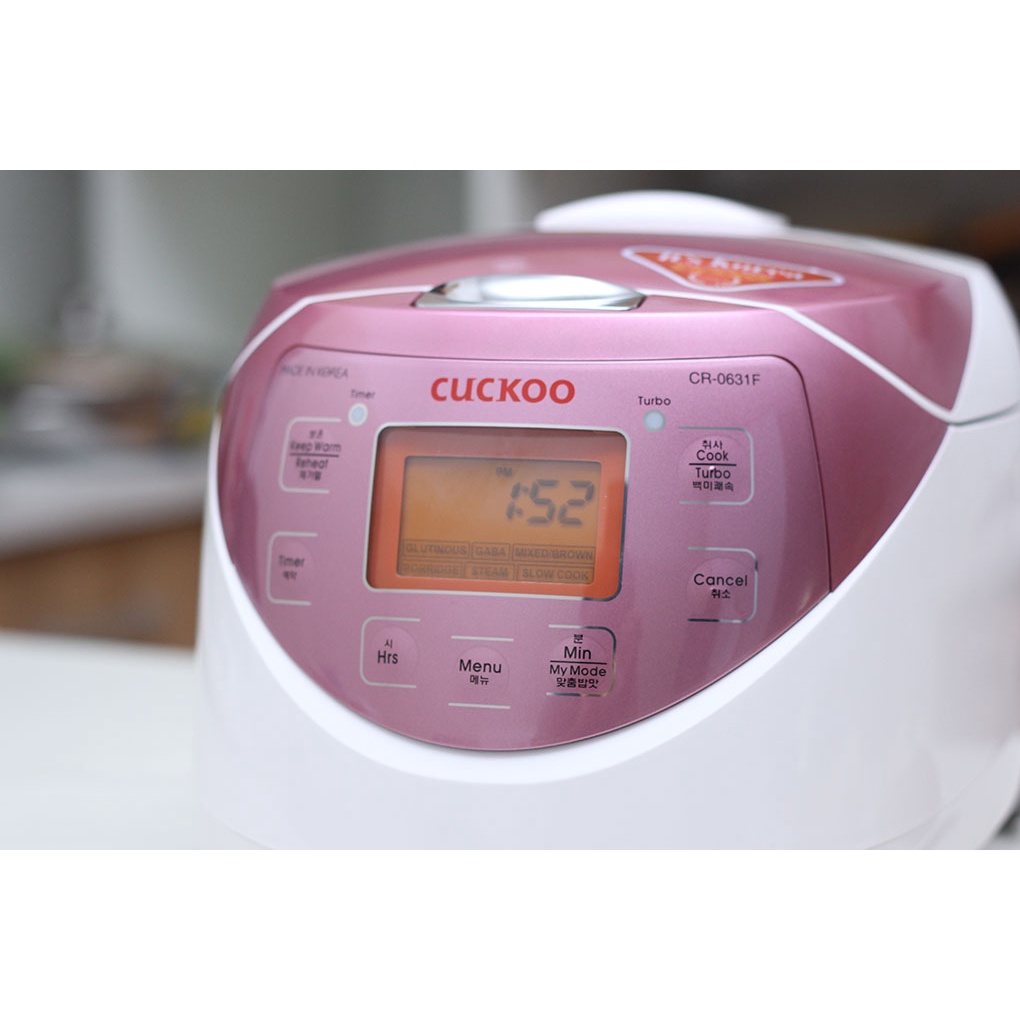 Nồi cơm điện tử Cuckoo CR- 0631F 1 lít  580 W lòng nồi chống dính - Chính hãng BH 24 tháng - Sản xuất tại Hàn Quốc