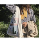 [ SALE ] Túi tote vải canvas liền thân họa tiết đa dạng hot hit tặng quà xinh