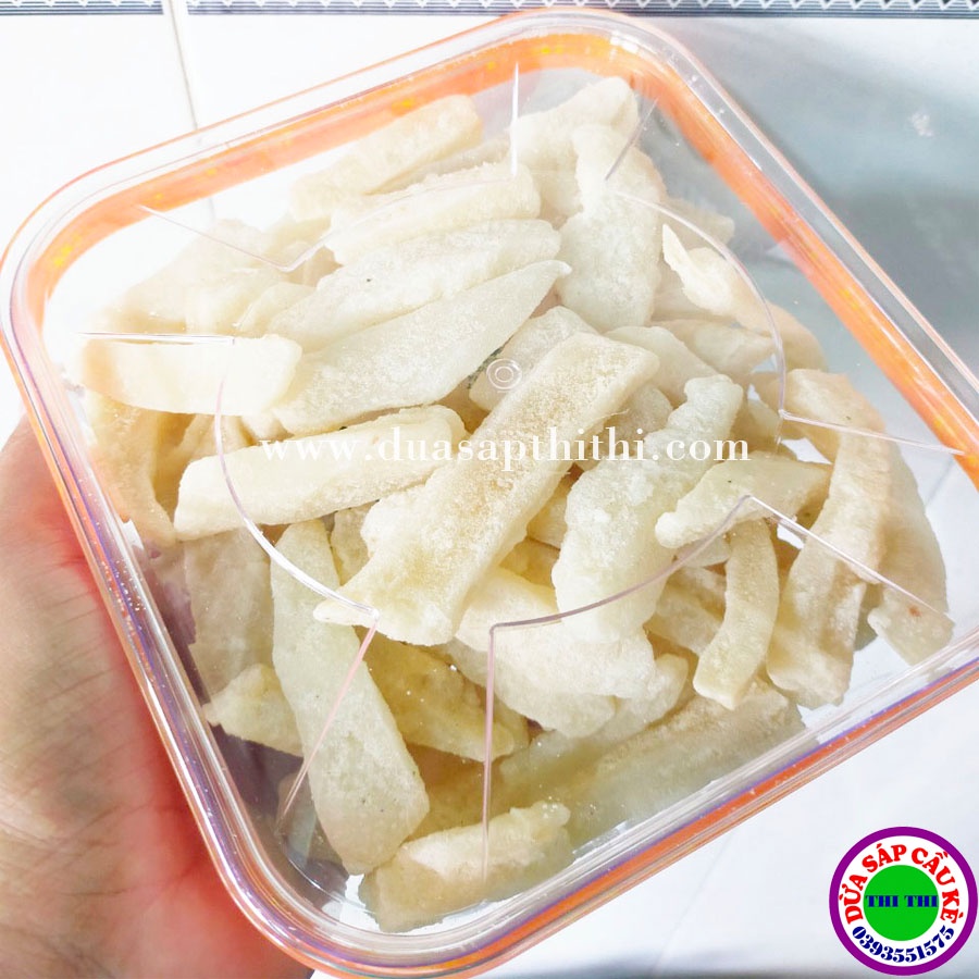 1kg Mứt Dừa Sáp Loại 2 Vị Lá Dứa