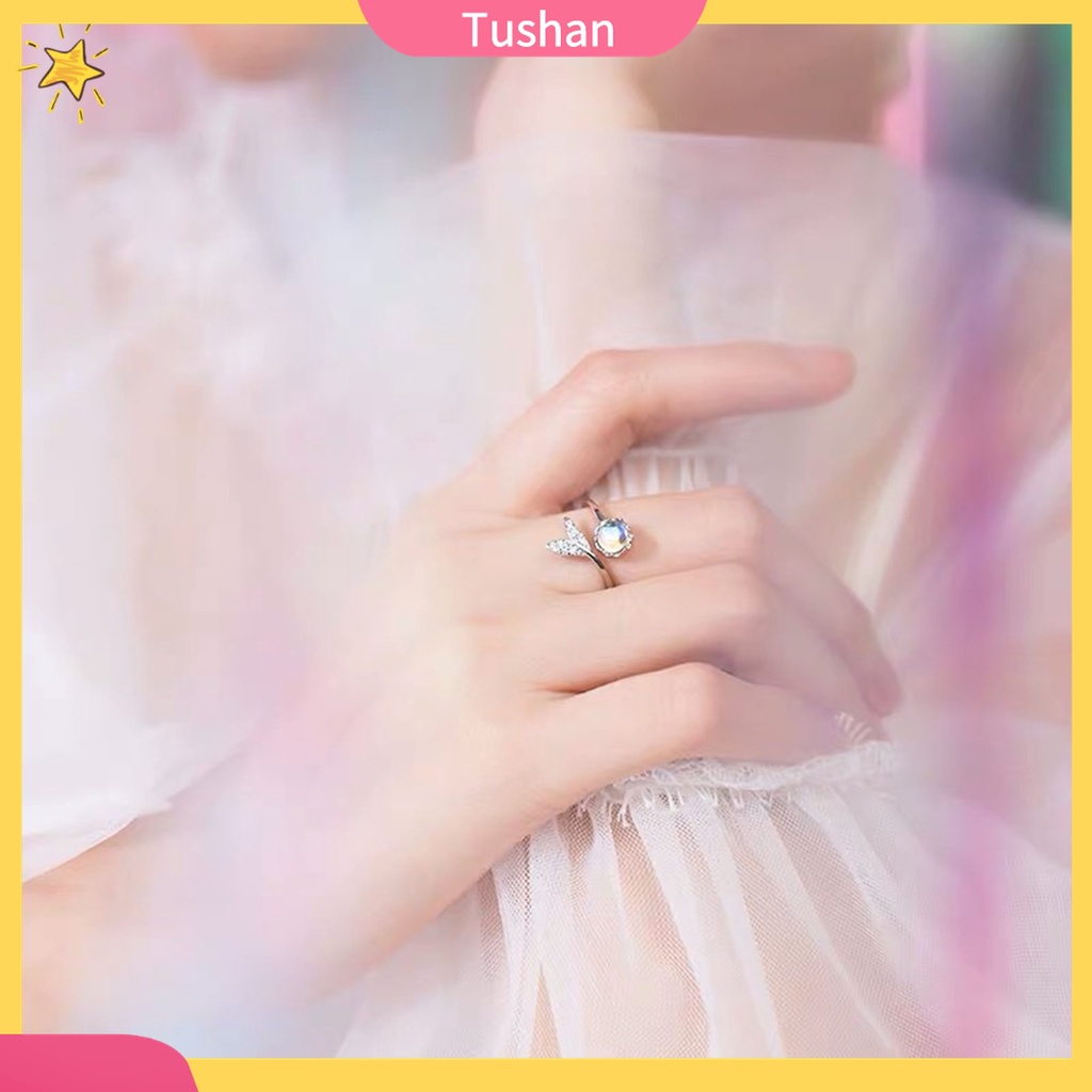 [TS] - Nhẫn Hở Đuôi Cá Bằng Hợp Kim Chống Rỉ Sáng Tạo Thời Trang Nữ