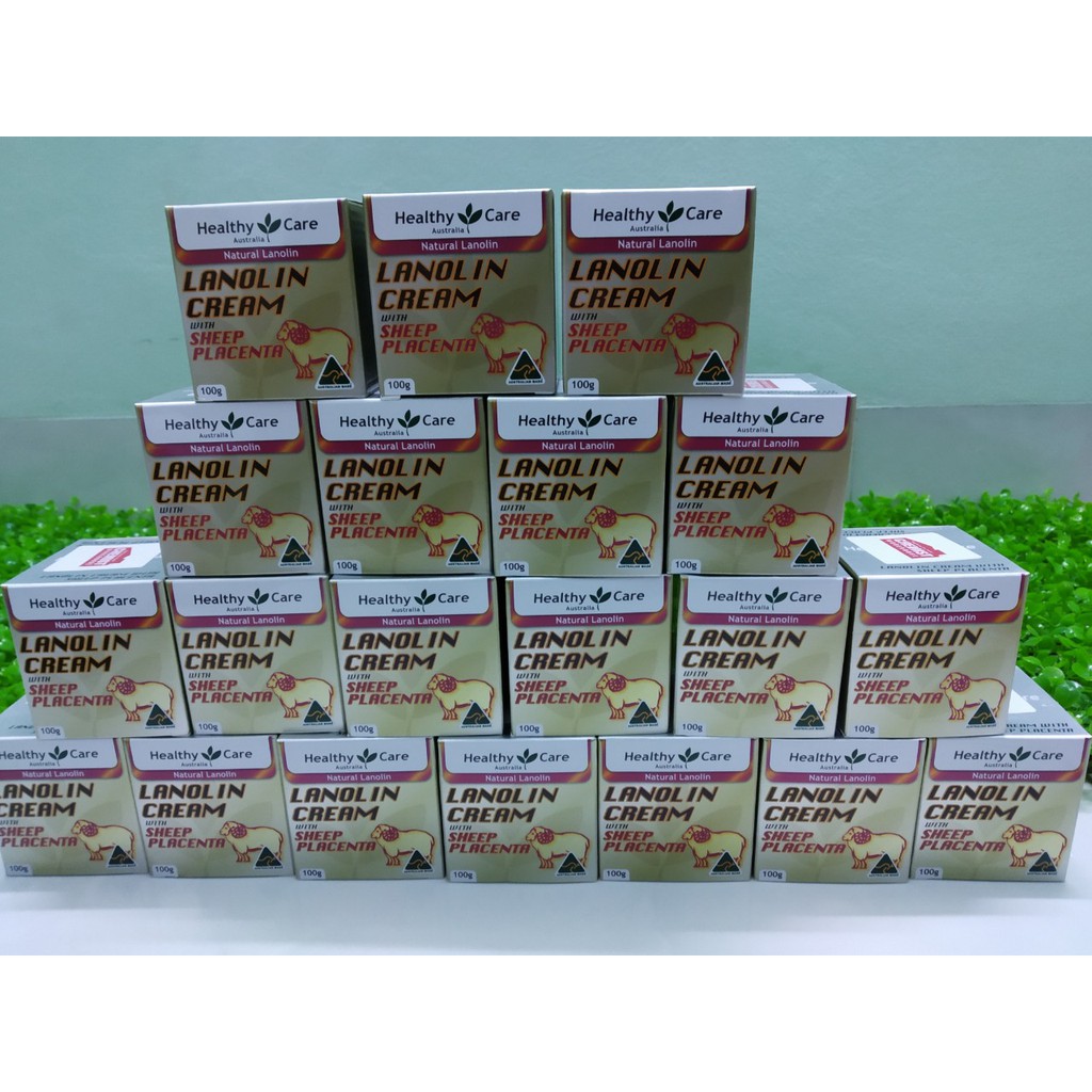 Kem cừu Úc Lanolin Cream 100g Healthy care chính hãng whith sheep Placenta , with vitamin E