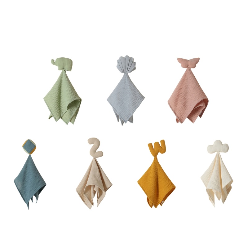 Haha Khăn Yếm Cotton Mềm Mại Thân Thiện Với Da Khi Ngủ Cho Búp Bê Muslin-Kerchief Thân Thiện Với Làn Da Mọc Răng