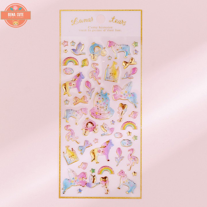 Sticker dán nổi🌜KIM TUYẾN🌛 3D ngộ nghĩnh dễ thương, thăng hoa cảm xúc