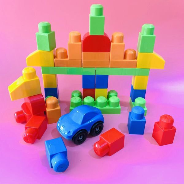 Bộ Xếp Hình Thông Minh Tặng Kèm Ô Tô Cảnh Sát Cho Bé Hàng Việt Nam