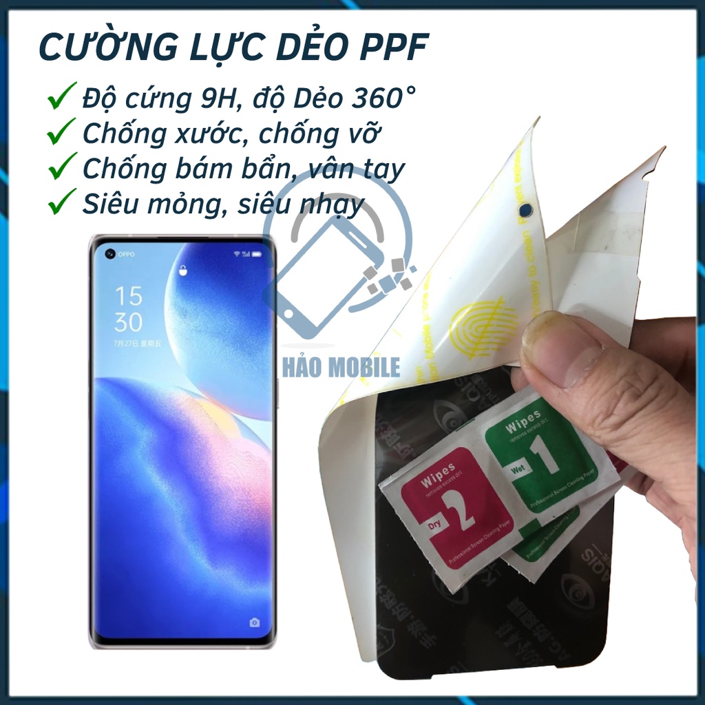 Miếng Dán dẻo PPF cho Oppo Reno5 Pro 5G, Reno5 Pro Plus 5G