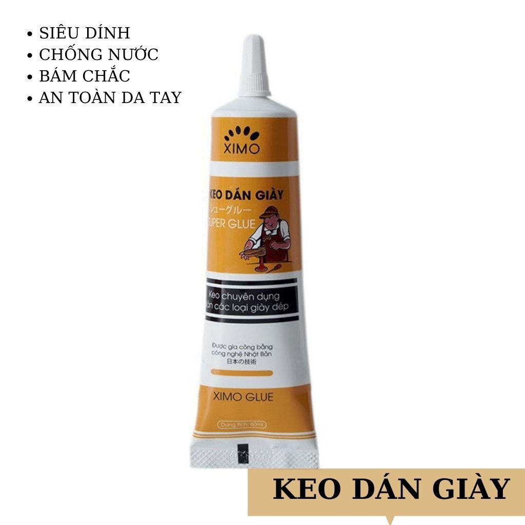 Keo dán giày dép XIMO - Keo dán đế giày siêu bền chống nước không mùi an toàn cho da