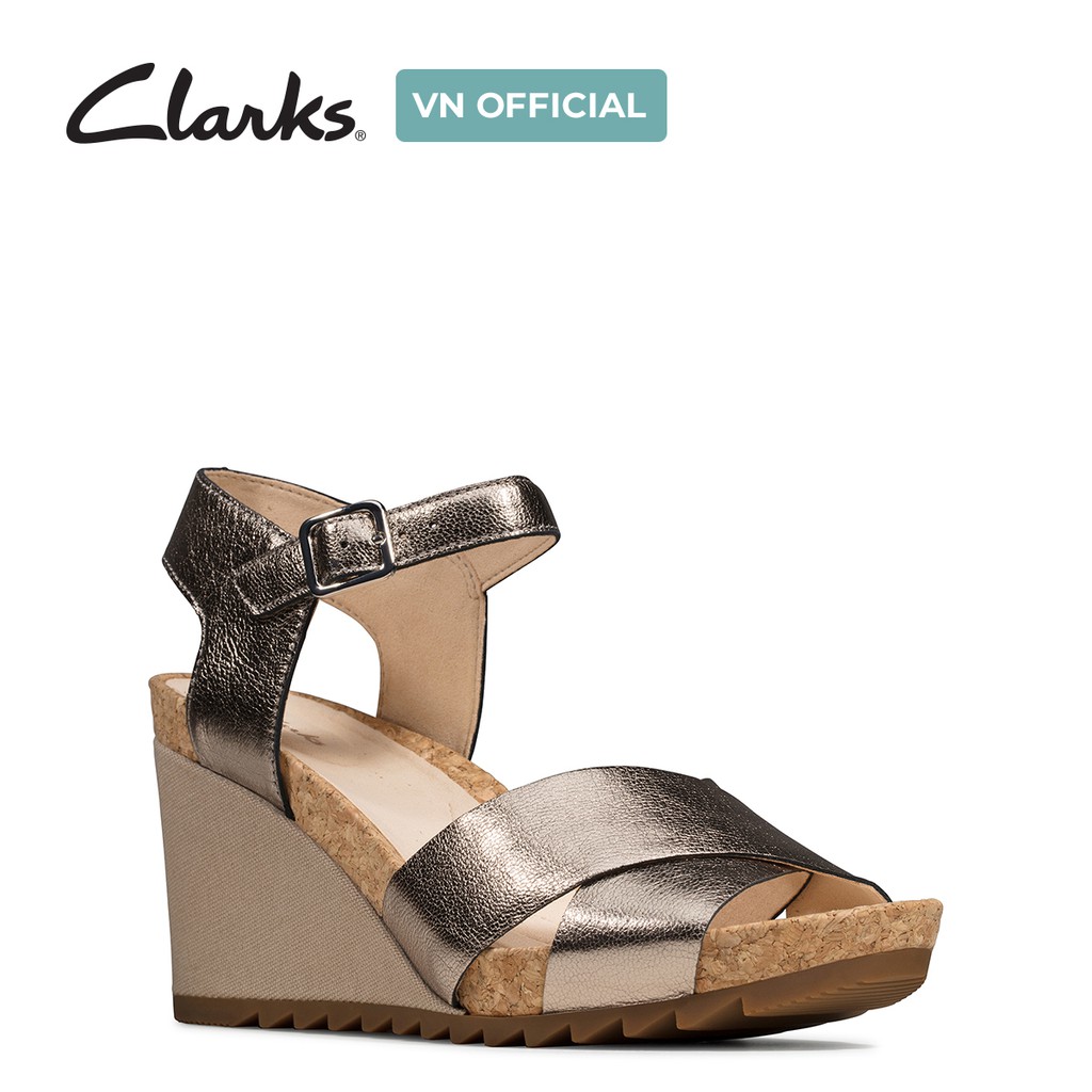 Dép xăng đan Da lộn Nữ Clarks Flex Sun