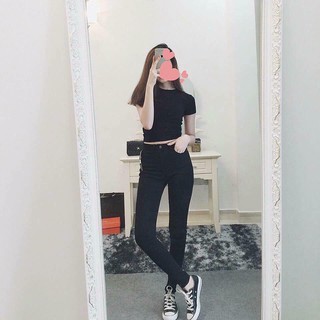 QUẦN JEAN ĐEN BASIC ( SIZE S M L)