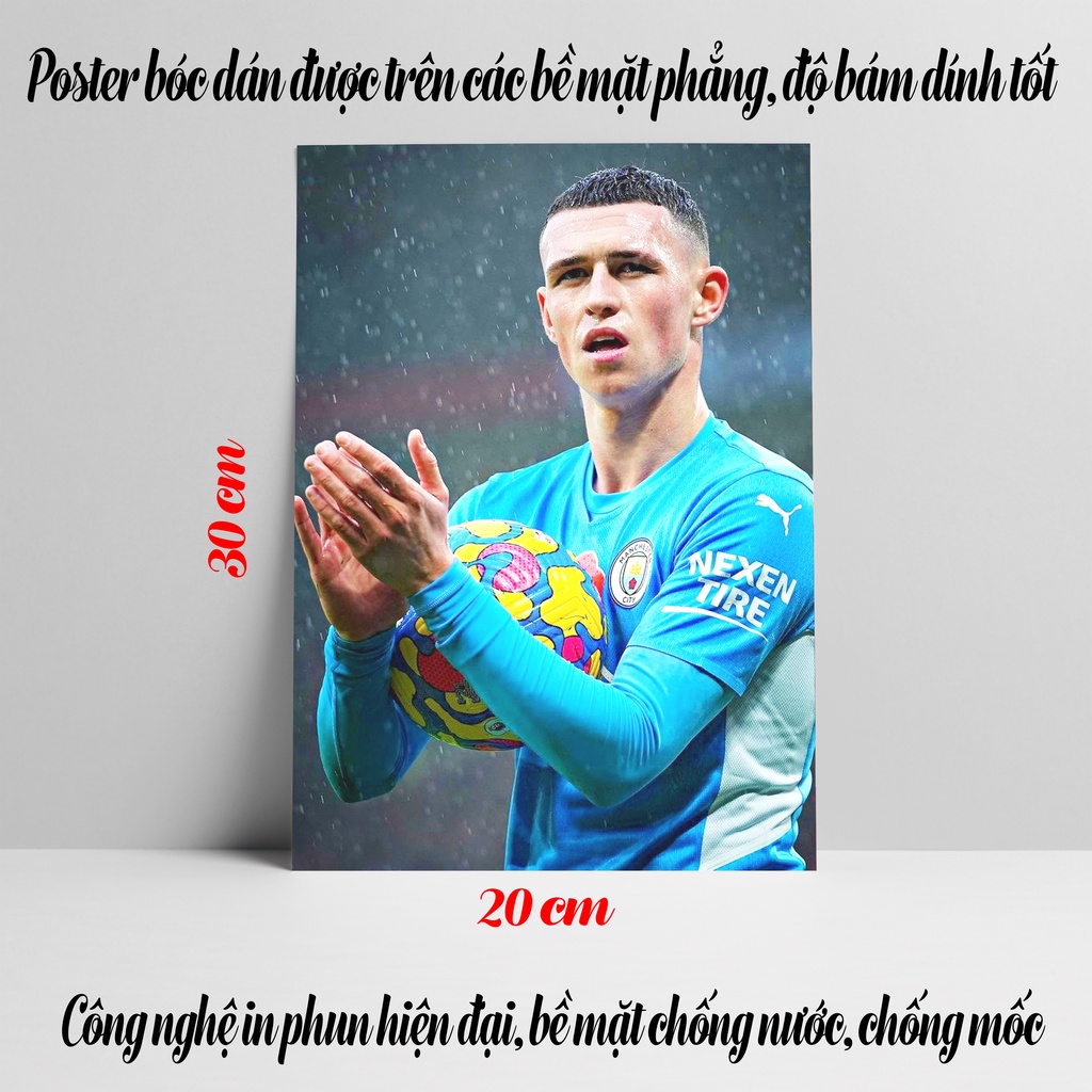 Poster Phil Foden, Ảnh Dán Tường Phil Foden Cực Đẹp, Poster Bóng Đá Có In Theo Yêu Cầu