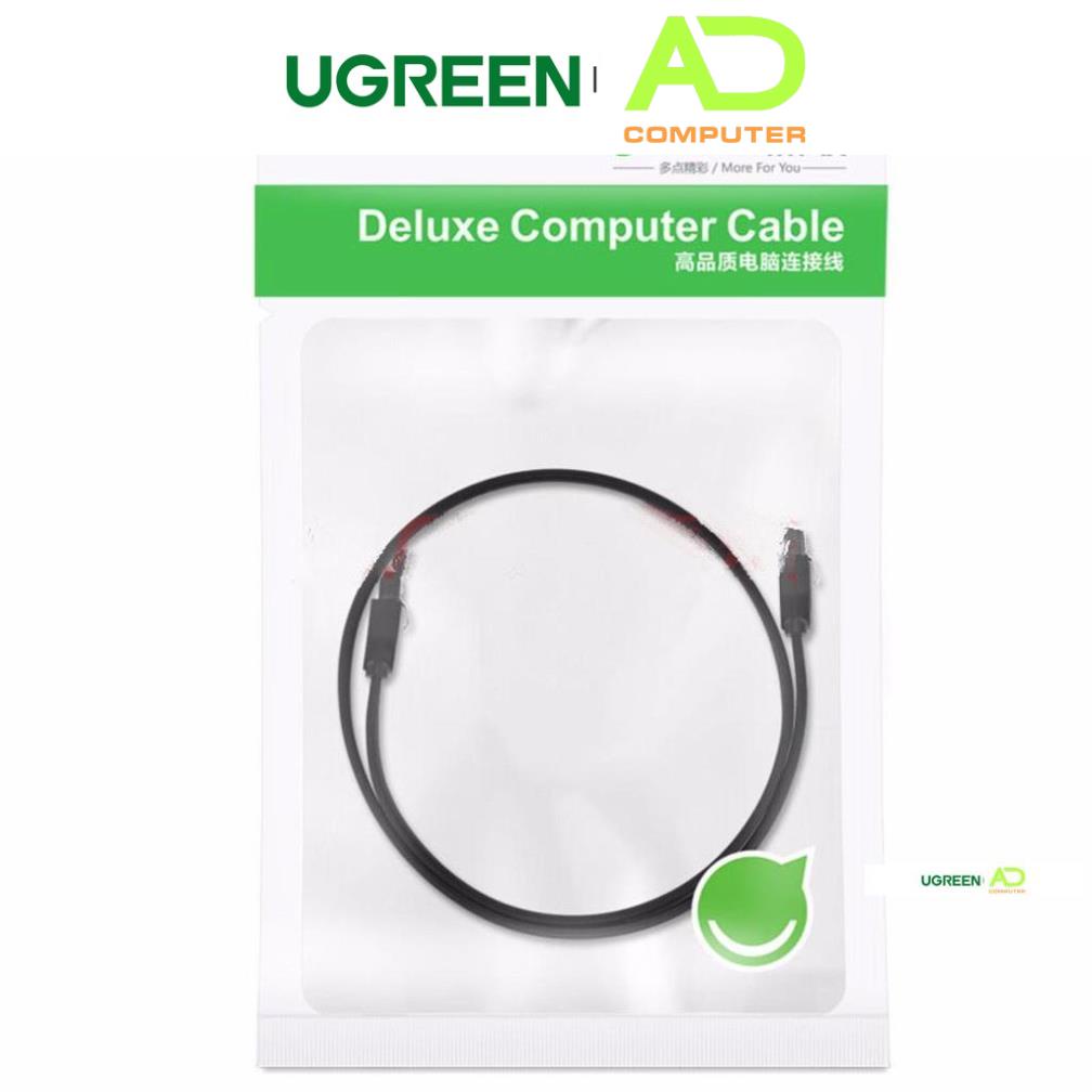 Cáp SATA 3.0 đầu thẳng, đầu vuông góc, nối dài, truyền tốc độ cao 6Gb/s, dài 0.5m UGREEN US217
