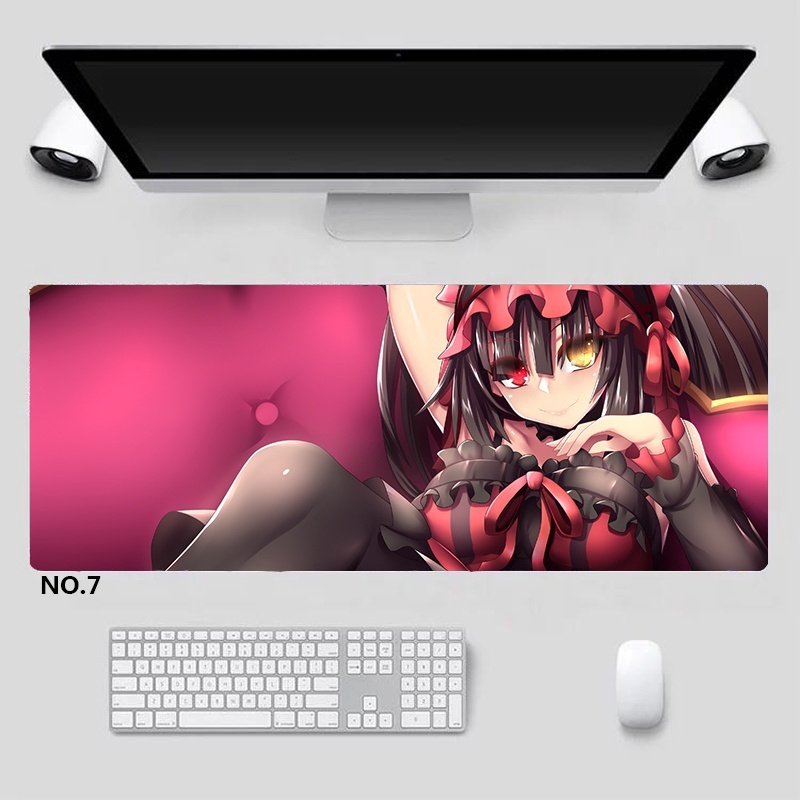 Tấm Lót Chuột Cỡ Lớn In Hình Nhân Vật Tokisaki Kurumi Trong Date A Live