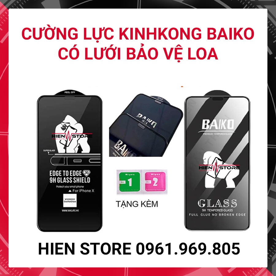 Kính Cường lực iphone cao cấp KINGKONG BAIKO - Cường lực  KINGKONG BAIKO chống nhìn trộm - Full ip6 