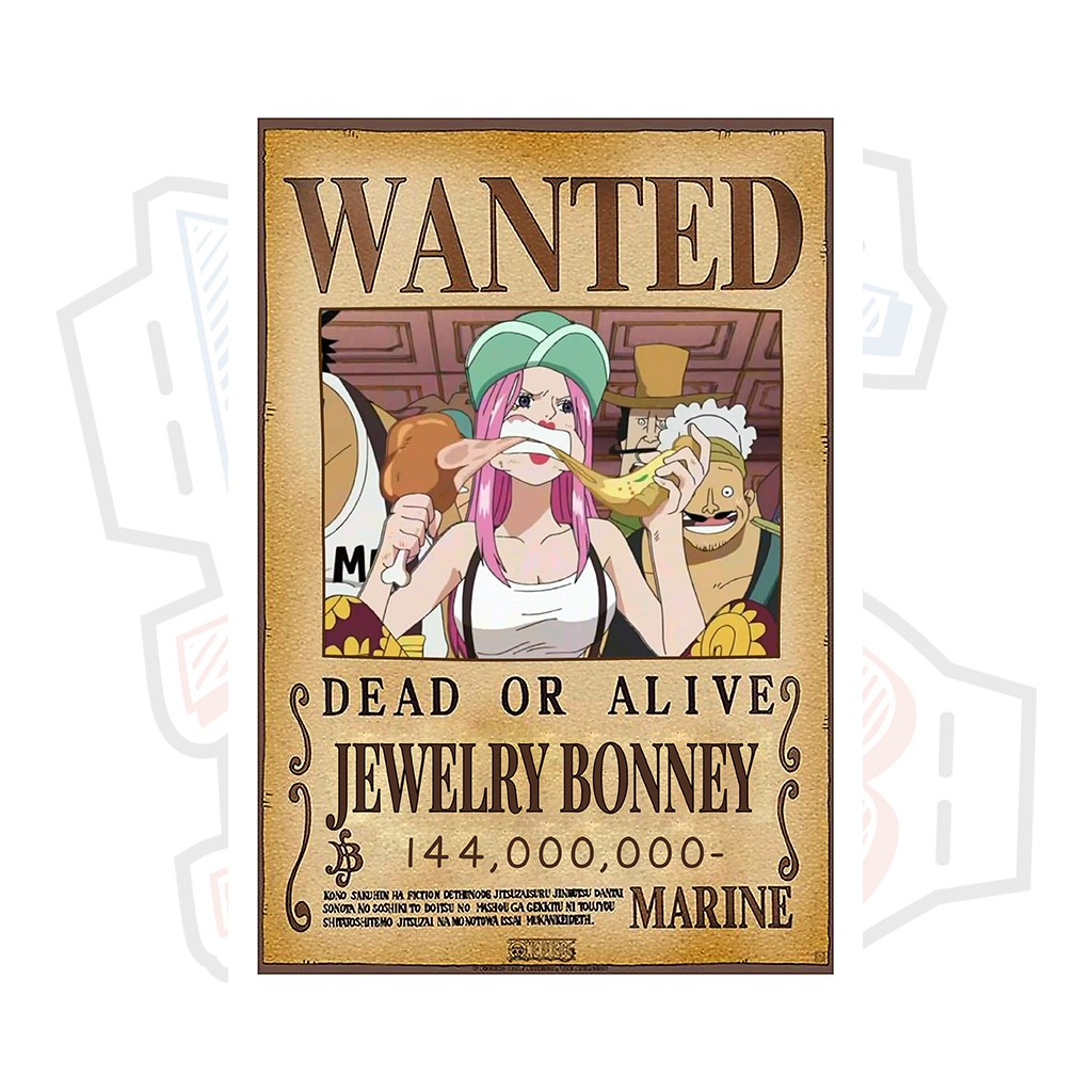 Poster truy nã Jewelry Bonney ver 2 (Siêu tân tinh) - One Piece