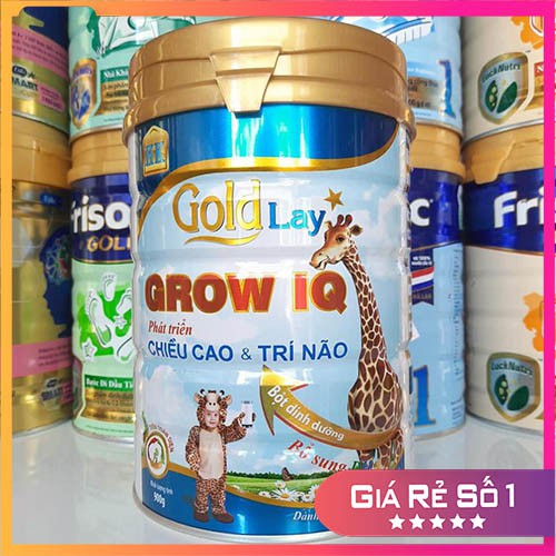 Sữa Goldlay Grow IQ 900g - Tăng chiều cao và phát triển trí não cho trẻ từ 1 - 15 tuổi