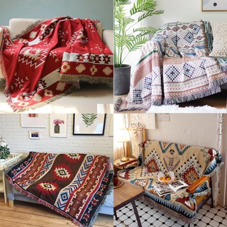 [BỀN-ĐẸP]Thảm Phủ Ghế Sofa, Cotton Dệt Dùng 2 Mặt,Gía Rẻ Nhất, Freeship