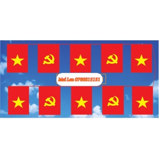 Cờ dây ngôi sao-đảng 10m