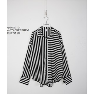 Q430220 ÁO SƠ MI NỮ FORM DÀI