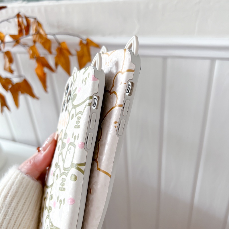 Ốp Điện Thoại TPU Mềm Hình Tai Mèo / Hổ 3D Cho iPhone 14 13 11 12 Pro Max 12Pro 13Pro 14Pro 14Plus X XS Max XR 7 8 Plus