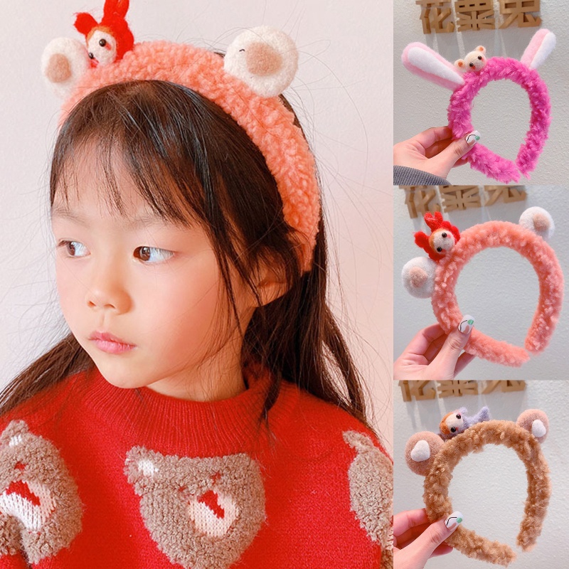 Băng Đô Cài Tóc Hình Tai Thú Hoạt Hình Dễ Thương Cho Nữ