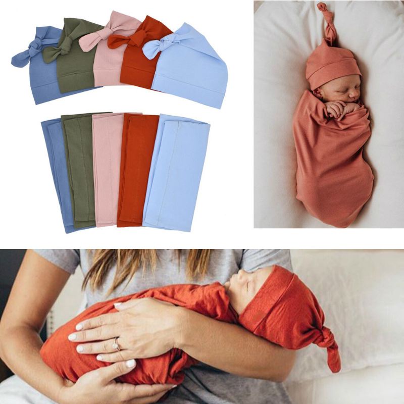 Chăn Quấn Em Bé Dạng Túi Ngủ Kèm Nón Phong Cách Hồi Giáo Dễ Thương