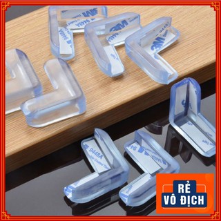 Miếng Bịt Góc Bàn, Bọc Cạnh Bàn Kính, Cạnh Tủ Vuông Bằng Silicon Giúp An Toàn Cho Bé