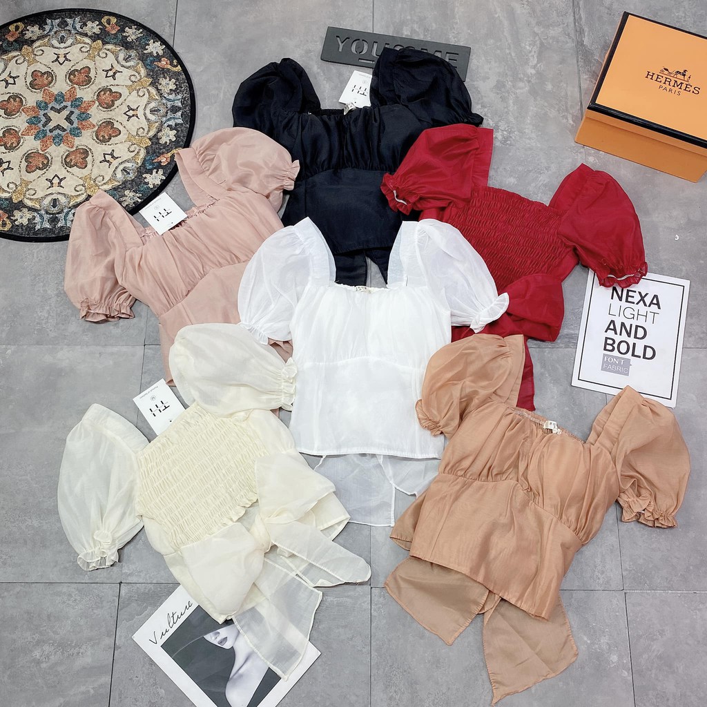 Áo tiểu thư buộc NƠ LƯNG (kèm ảnh thật,video) | BigBuy360 - bigbuy360.vn