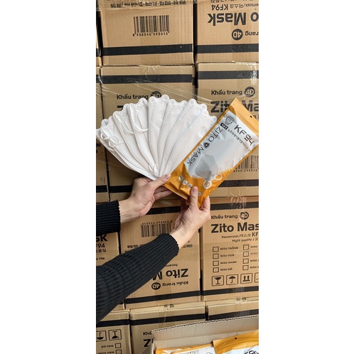 Khẩu Trang KF94 - 4 Lớp Túi 10 Cái Chống Bụi Mịn Và Kháng Khuẩn