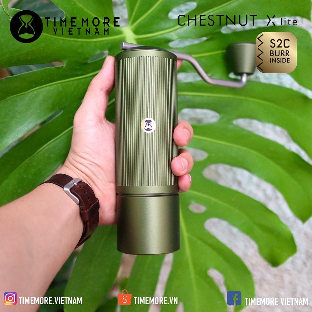 TIMEMORE | Cối xay cà phê Timemore Chestnut X Lite Olive Green