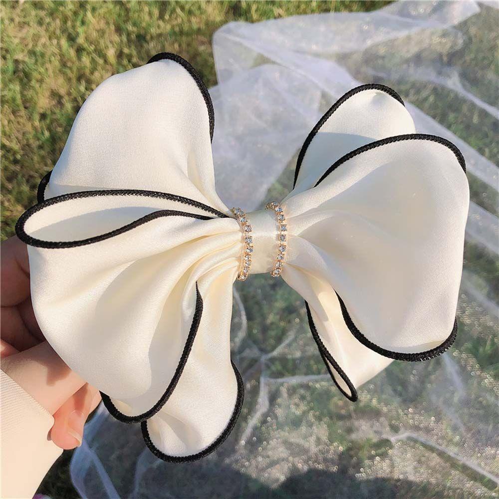 IVORY Kẹp Tóc Đính Nơ Kiểu Hàn Quốc Dễ Thương Xinh Xắn Dành Cho Bé Gái