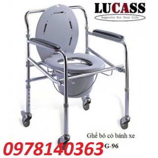 ghế bô đi vệ sinh cho người già có bánh xe