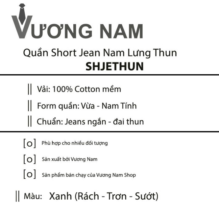 IK5 FGU Quần lửng nam jean lưng thun 64 IK5