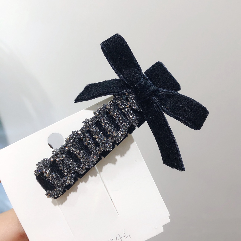 Băng Đô Vải Nhung Đính Nơ Xinh Xắn Cho Nữ