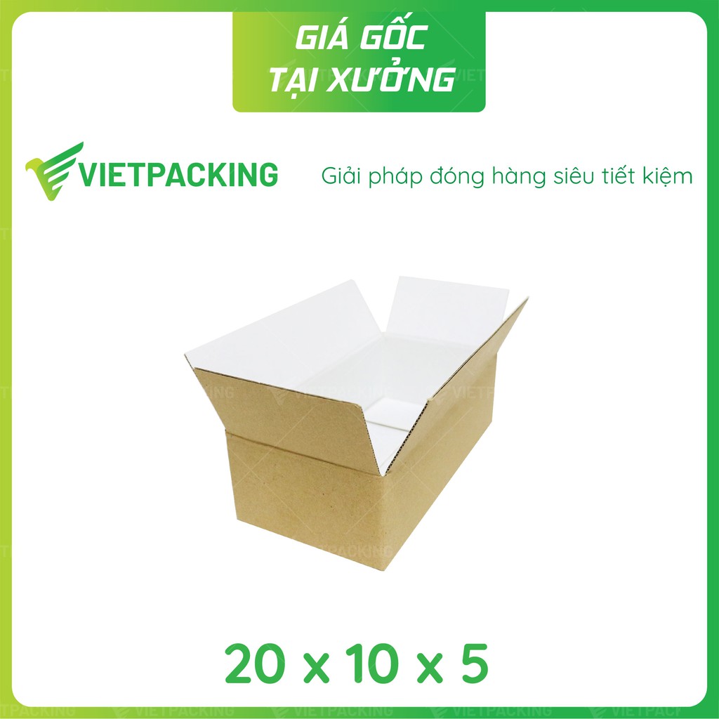 20x10x5 - 50 hộp carton đóng hàng V090